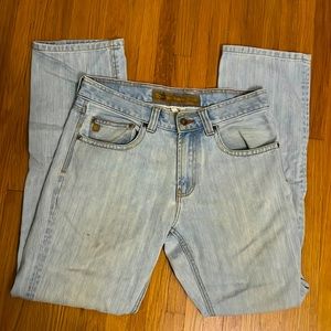 ✅ THE TERRITORY AHEAD Vintage Light Wash Denim Blue Jeans 32 Waist 32 Length